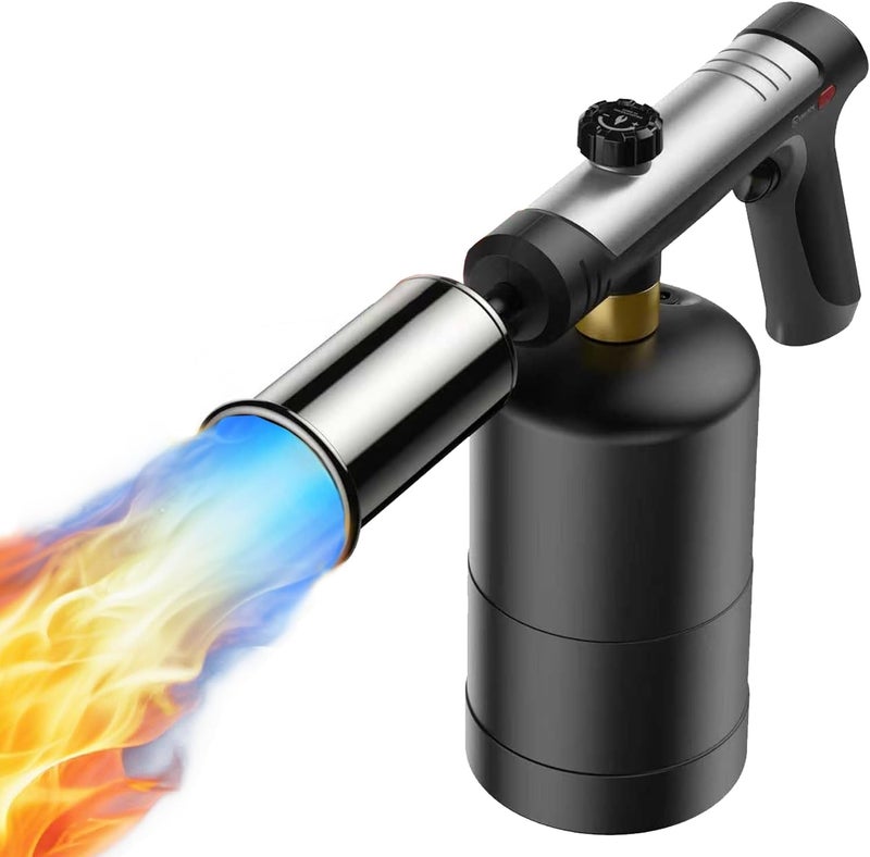 ARTFLAMM Powerful Propane Torch with One-Touch Max Fire, Kitchen Cooking Torch with Safety Lock, Adjustable Flamethrower Blow Torch for Grill, Sous Vide, BBQ, Campfire (Tank Not Included) - Image 1